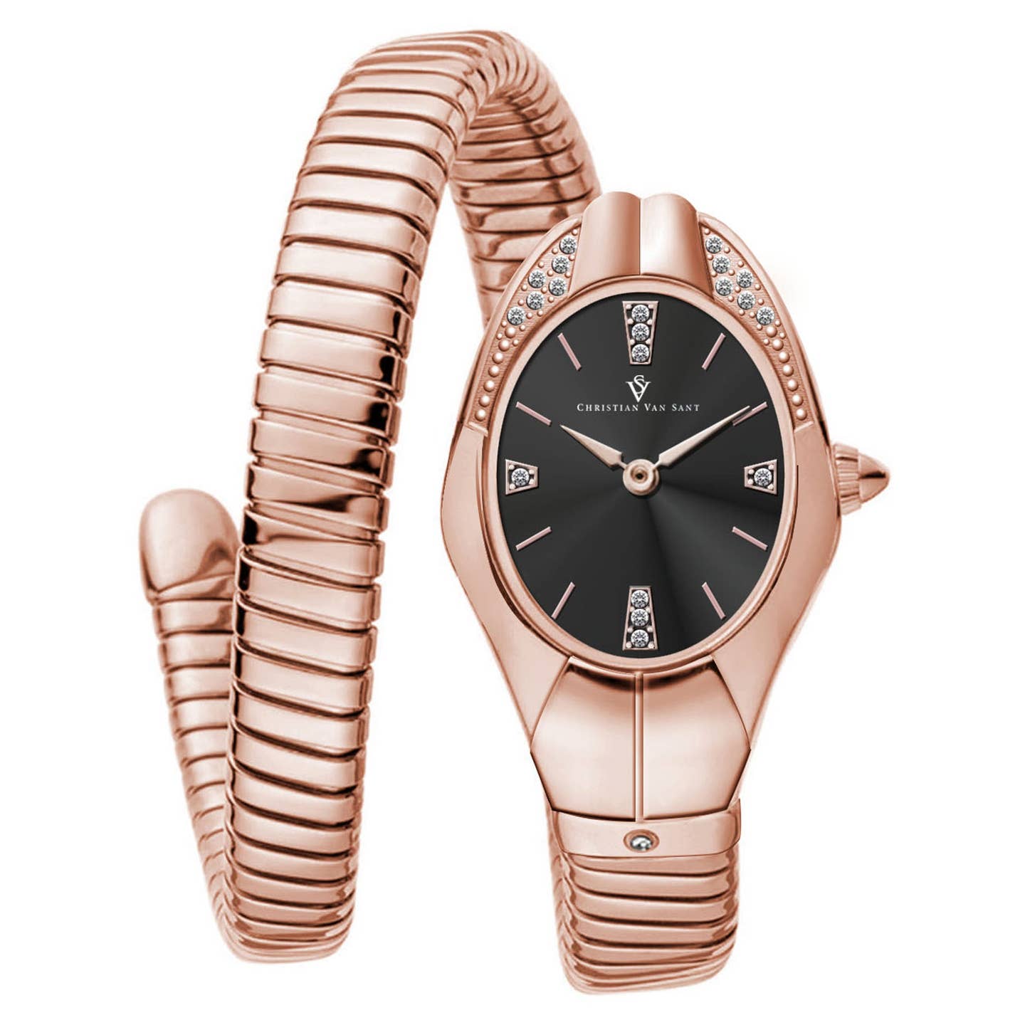 Christian Van Sant Naga Women's Quartz Watch, Green Dial