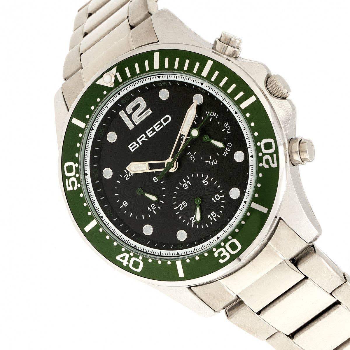 Breed Pegasus Men's Quartz Day-Date Bracelet Watch