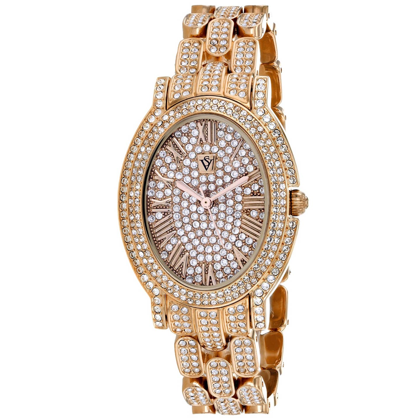 Christian Van Sant Amore Women's Quartz Watch, Rose Gold Dial