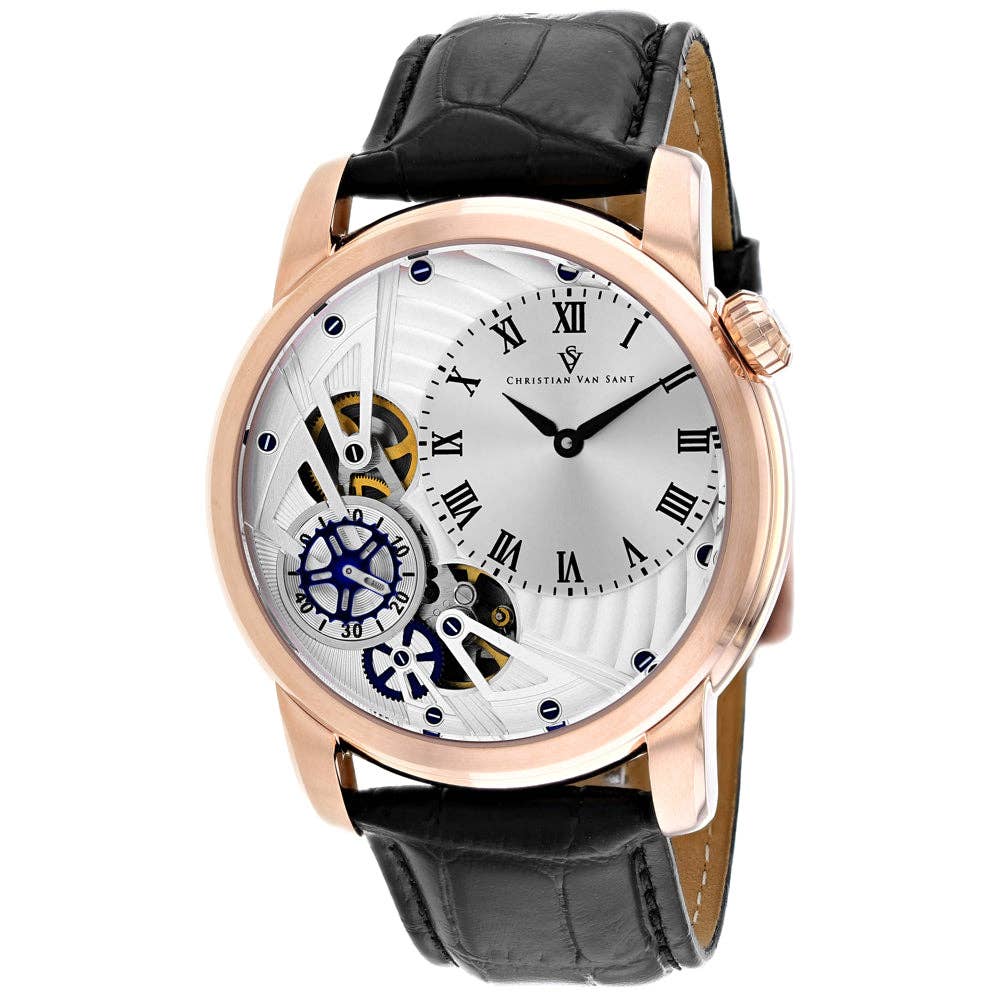 Christian Van Sant Sprocket Men's Auto-Quartz Watch, Auto-Quartz Silver Dial