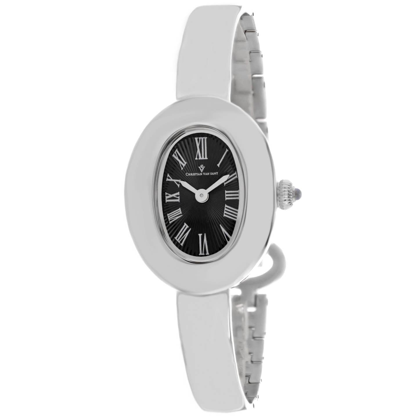Christian Van Sant Anora Women's Quartz Watch, Black Dial