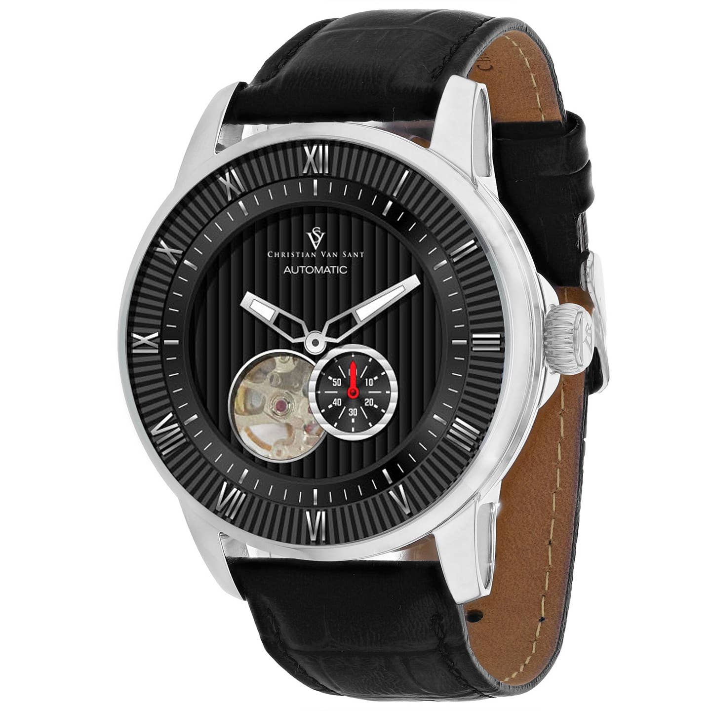 Christian Van Sant Viscay Men's Watch, Black Dial