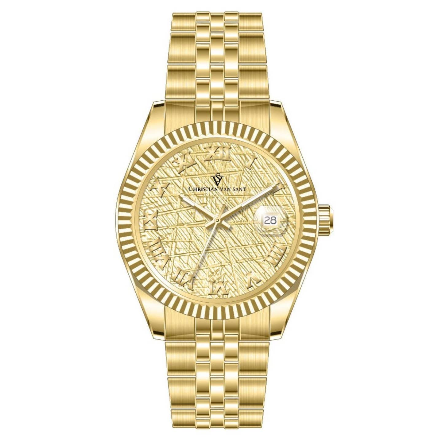 Christian Van Sant Stellar Men's Watch, Yellow Dial