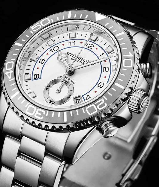 Stuhrling Original Brigadier Men's Quartz Chronograph Watch, 42mm, Style DFSHM