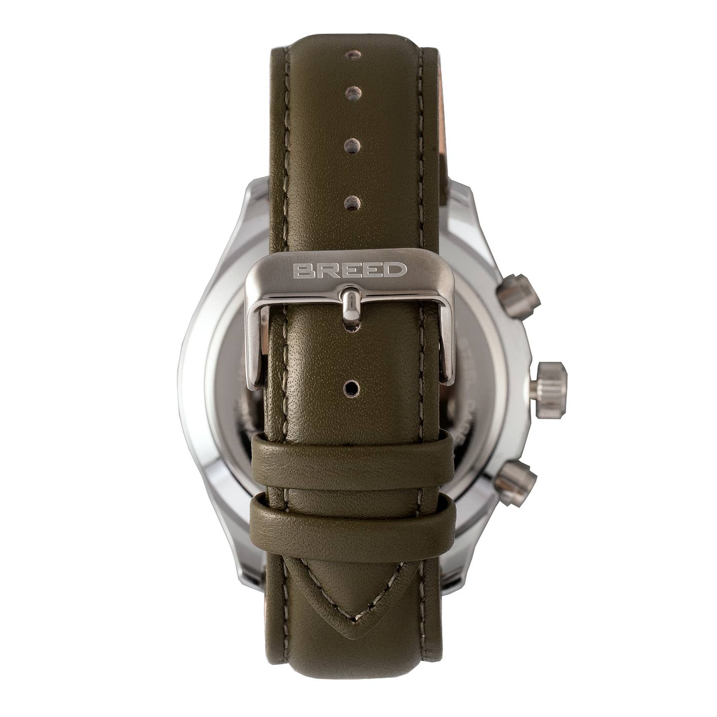 Breed Maverick Men's Quartz Chronograph Date Leather Watch