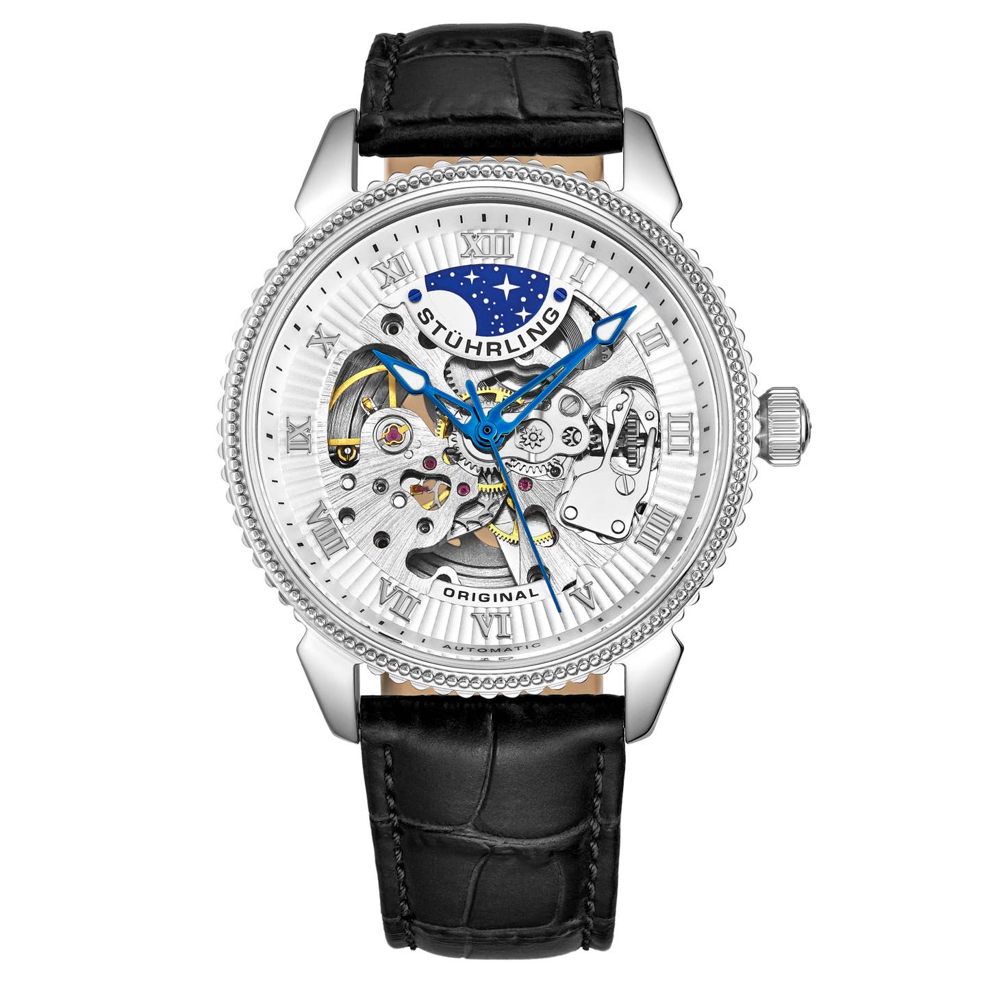 Stuhrling Original Special Reserve 3983 Men's Automatic Skeleton Watch, 40mm, Style N6S74
