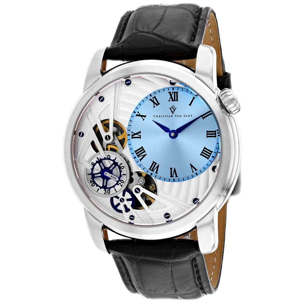 Christian Van Sant Sprocket Men's Auto-Quartz Watch, Blue Dial