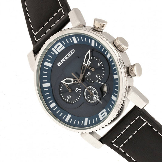 Breed Ryker Men's Quartz Chronograph Date Leather Watch