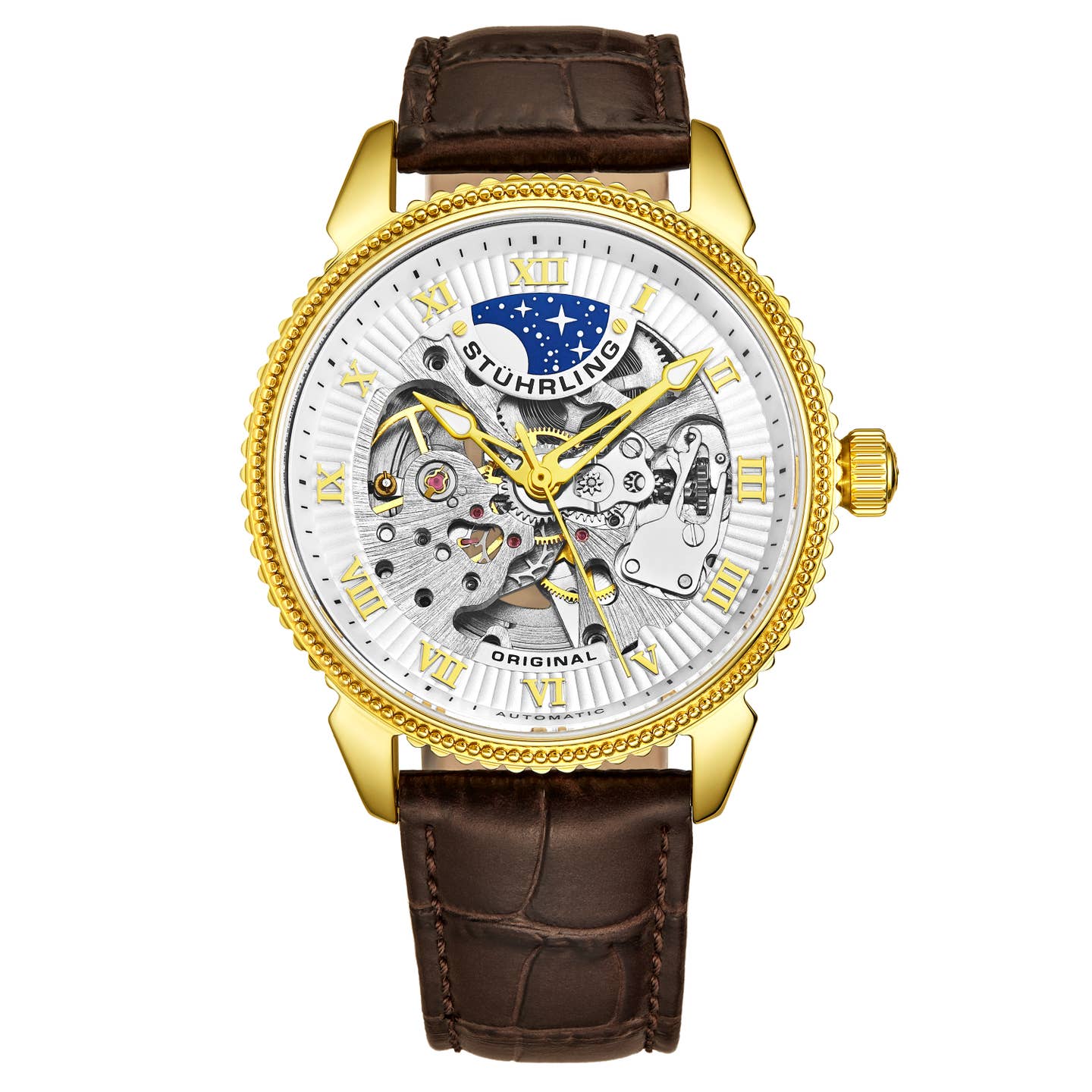 Stuhrling Original Special Reserve 3983 Men's Automatic Skeleton Watch, 40mm, Style XPBPT