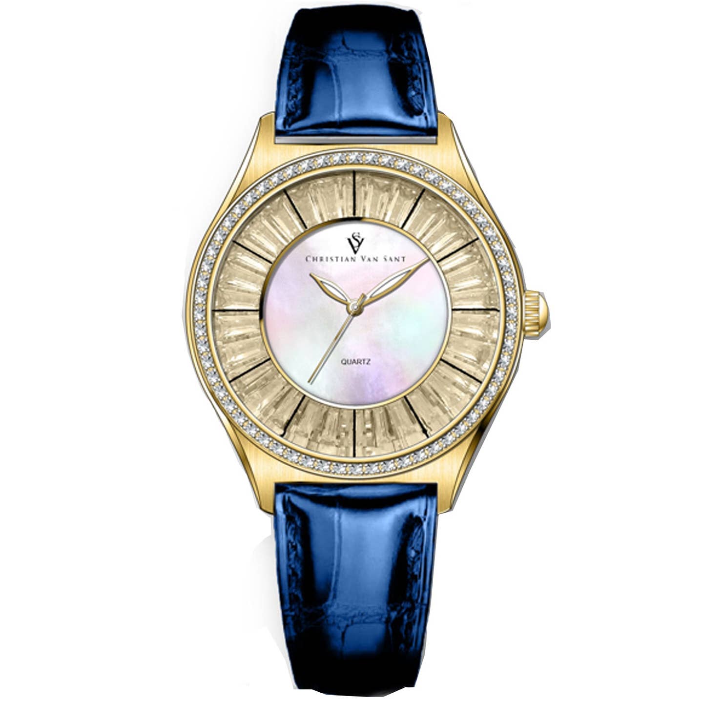 Christian Van Sant Luna Women's Quartz Watch, Mother-of-Pearl Dial