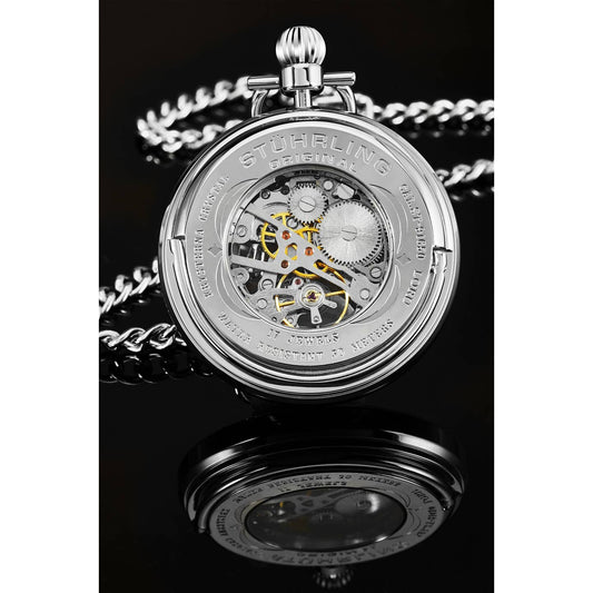 Stuhrling Original Vintage Men's Hand-Wind Pocket Watch, 47mm, Style BV2X7