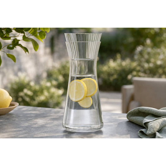 Luminous Crystal Bedside Carafe Set, 18 oz. decanter with 5 oz. cup
