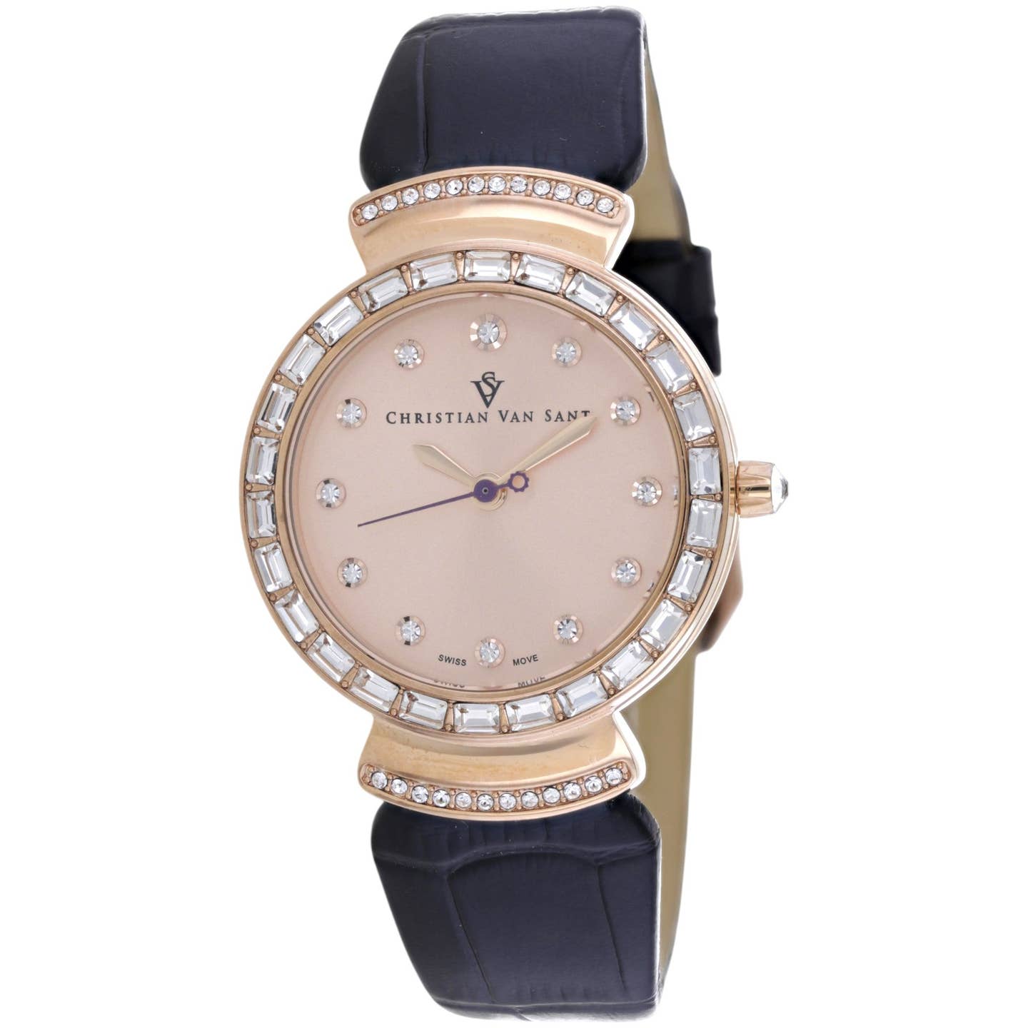 Christian Van Sant Nova Women's Quartz Watch, Rose Gold Dial