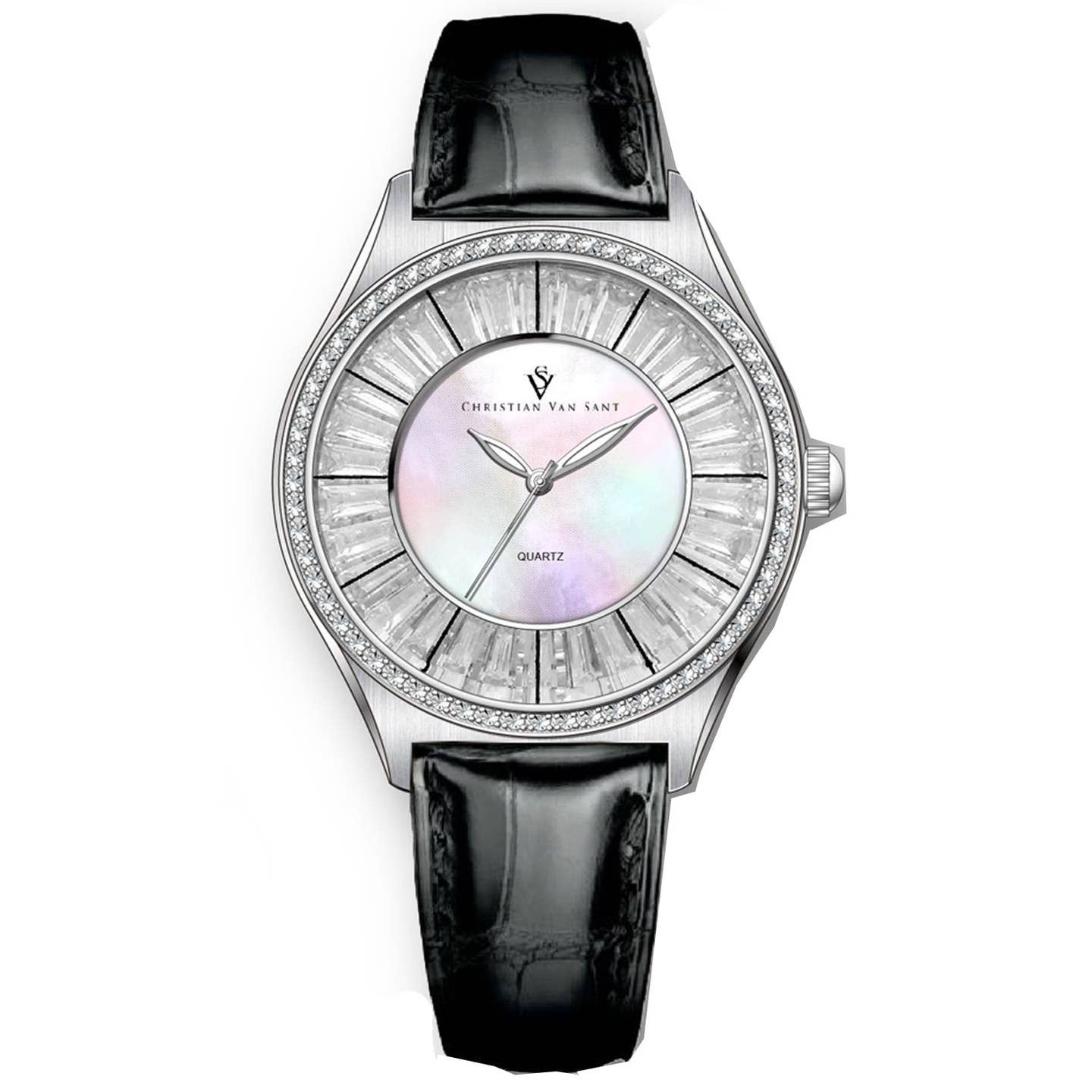 Christian Van Sant Luna Women's Quartz Watch, Mother-of-Pearl Dial