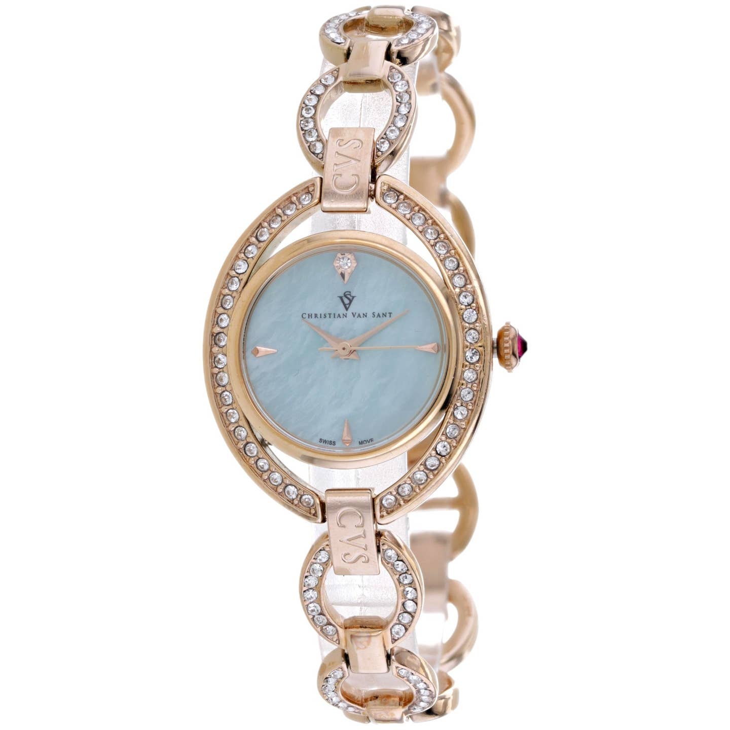 Christian Van Sant Stella Women's Quartz Watch, Blue Dial