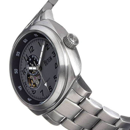 Reign Impaler Men's Automatic Semi-Skeleton Bracelet Watch