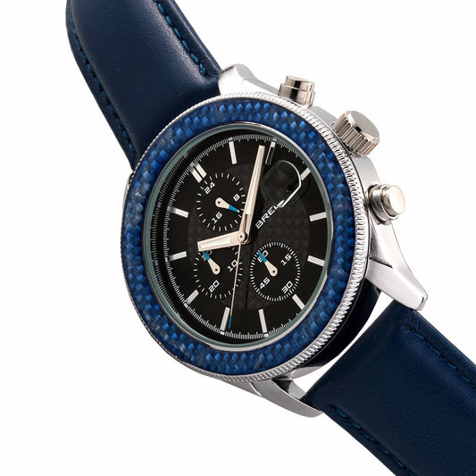 Breed Maverick Men's Quartz Chronograph Date Leather Watch