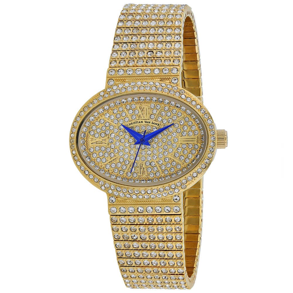 Christian Van Sant Women's Quartz Watch, Gold Dial, CV0251