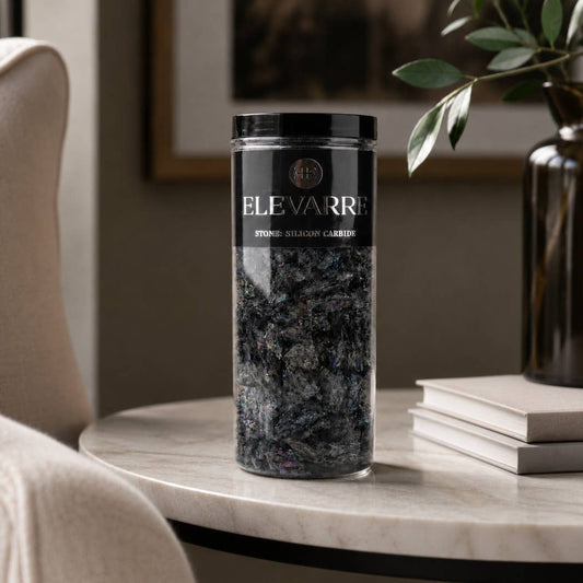 Decorative Object - Black Silicon Carbide Raw Stone Filler