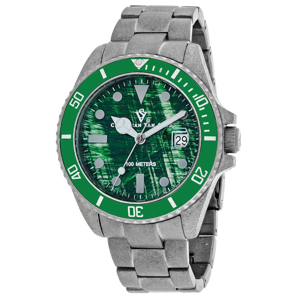 Christian Van Sant Montego Men's Watch, Vintage Green Dial