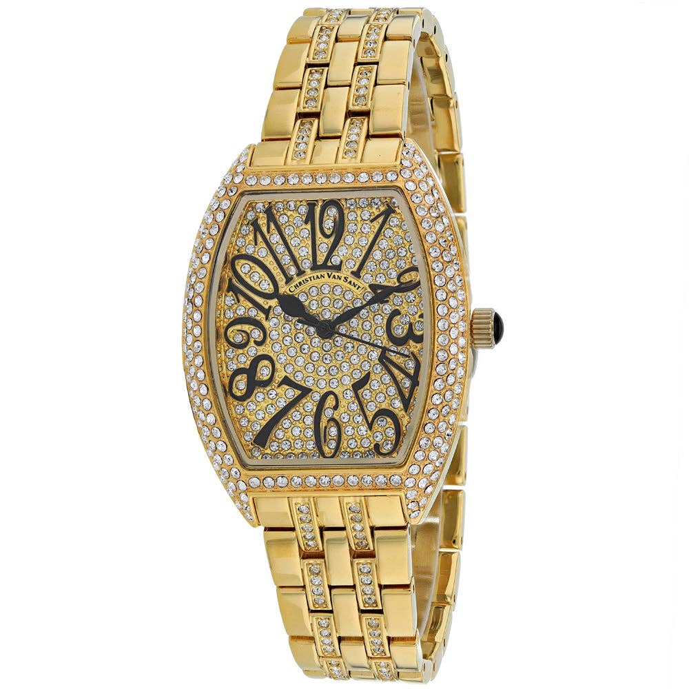 Christian Van Sant Women's Quartz Watch, Gold Dial, CV0261