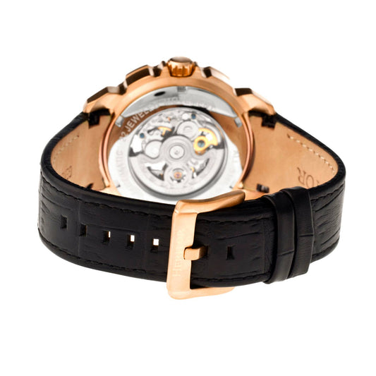 Heritor Conrad Men's Automatic Skeleton Leather Watch, Style HERHR2506