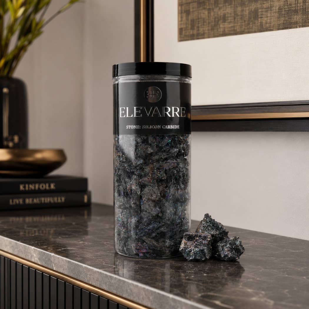 Decorative Object - Black Silicon Carbide Raw Stone Filler