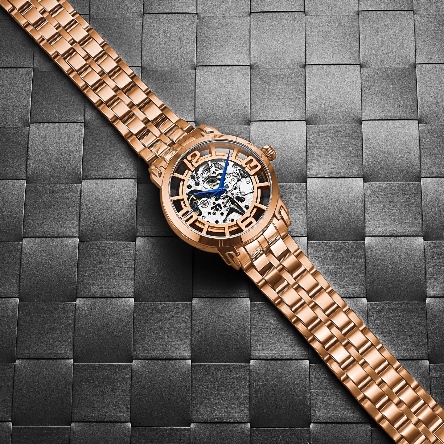 Stuhrling Original Winchester 3964 Men's Automatic Skeleton Watch, 42mm