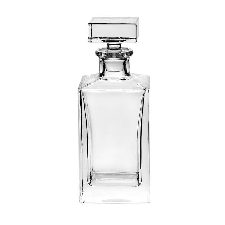 Barski Luminous Crystal Whiskey Decanter, 30 oz.