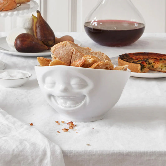 TASSEN Laughing Face Porcelain Bowl – 16 oz