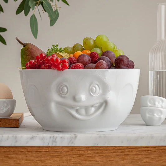 TASSEN Out of Control Face Porcelain Serving Bowl – 87.5 oz