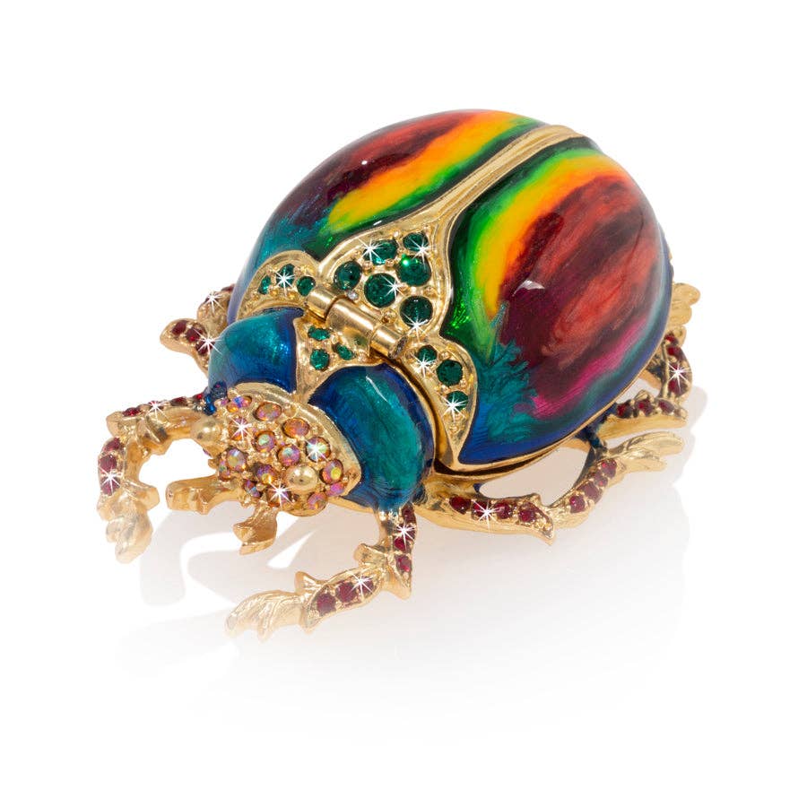 Jay Strongwater Pharaoh Beetle Decorative Box