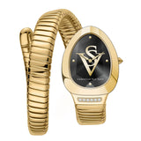 Christian Van Sant Naga Women's Quartz Watch, Black Dial