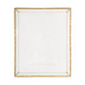 Jay Strongwater Laetitia Stone Edge 8" x 10" Crystal Enamel Picture Frame, Gold