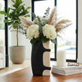 Decorative Vase - Black/Tan Ecomix Large Silhouette, 18 in.