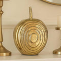 Decorative Object - Gold Aluminum Apple Statue, 6 in.