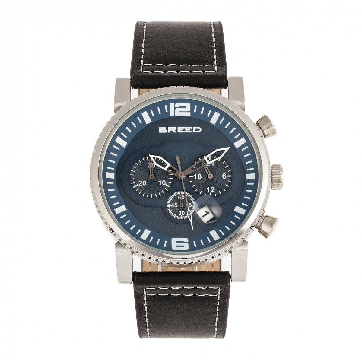 Breed Ryker Men's Quartz Chronograph Date Leather Watch