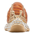 Jay Strongwater Serene Snail Decorative Box, Gold Shell Crystal Enamel Gold-Finished