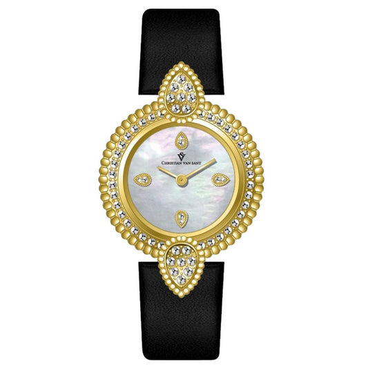 Christian Van Sant Valor Women's Quartz Watch, Silver Dial