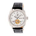 Authentic Heritor Helmsley Men's Automatic Semi-Skeleton Leather Watch