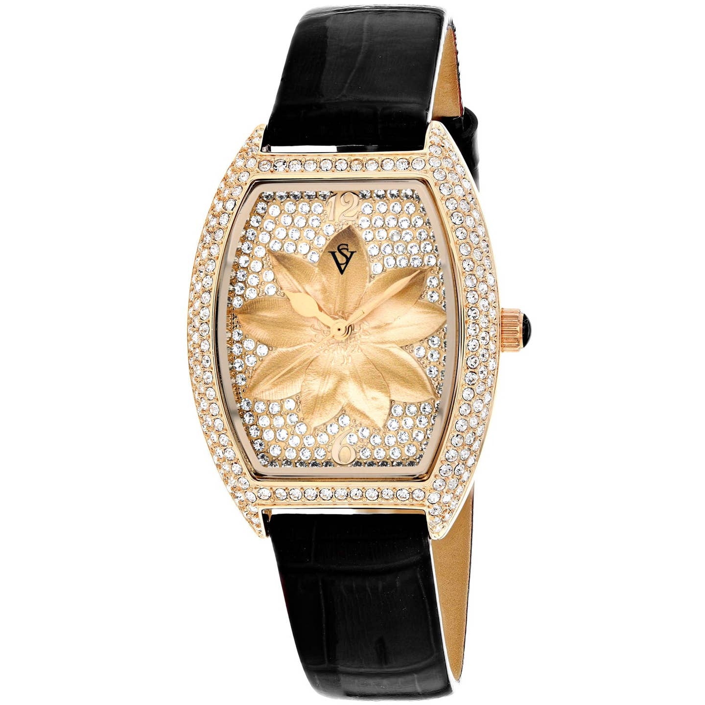 Christian Van Sant Lotus Women's Quartz Watch, Rose Gold Dial
