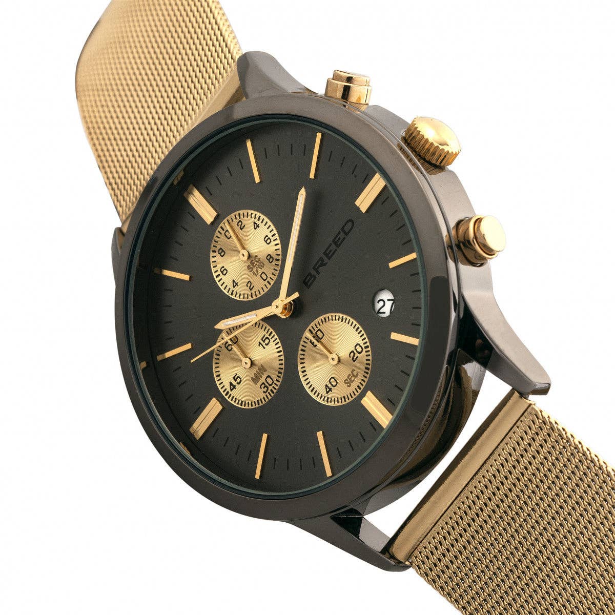 Breed Espinosa Men's Quartz Chronograph Date Mesh Bracelet Watch