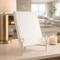 Decorative Object - Gold Metal Acrylic Easel Stand, 13 in.