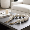 Decorative Tassels - Tan Ecomix and Leather Garland, 53 in.