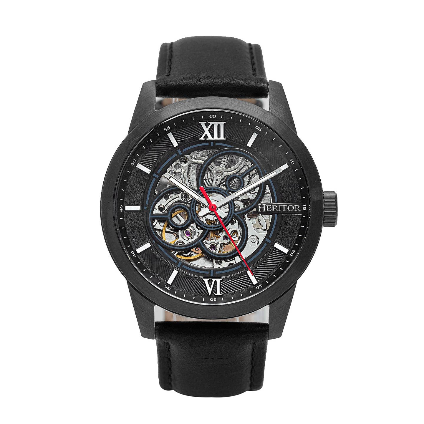 Heritor Jonas Men's Automatic Skeleton Leather Watch, Style HERHR9506
