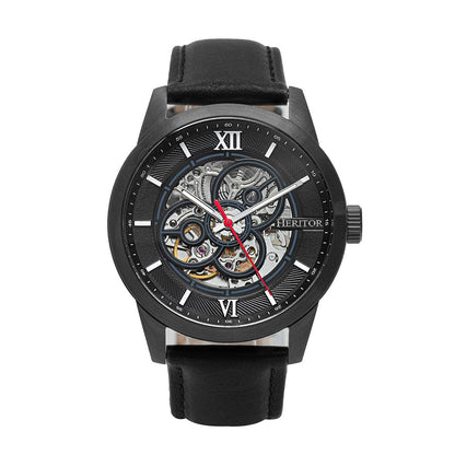 Heritor Jonas Men's Automatic Skeleton Leather Watch, Style HERHR9506