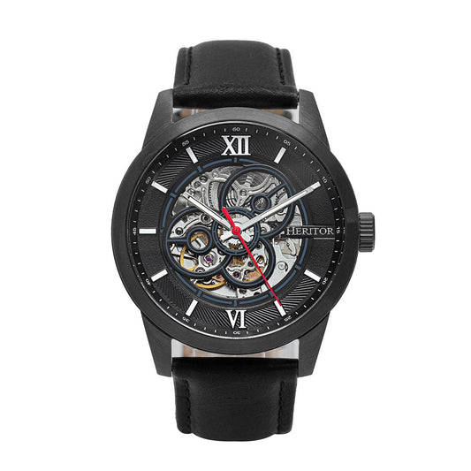 Heritor Jonas Men's Automatic Skeleton Leather Watch, Style HERHR9506