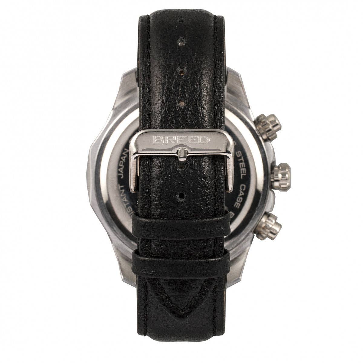 Breed Lacroix Men's Quartz Chronograph Leather Watch