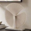 Decorative Sculpture - Ivory Resin Fan Fold Statuary, 19 in.