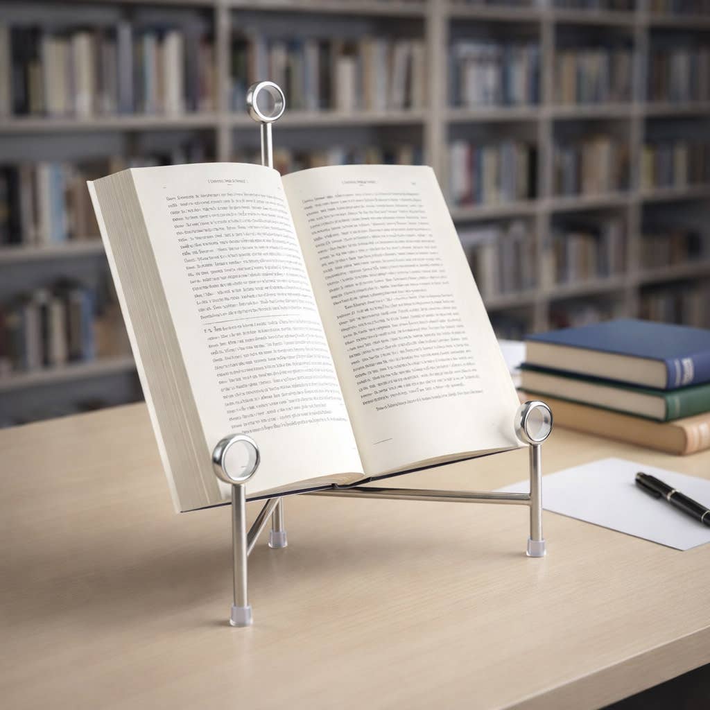 Decorative Object - Silver Metal Acrylic Easel Stand, 13 in.